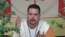 Jason Wilcox, who says intrusive police "inspection team" violate his human rights, on his internet show Cannabis in Canada.